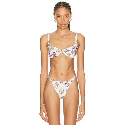 Agua by Agua Bendita AGRAZ 比基尼文胸上装 奶油色REVOLVE小众