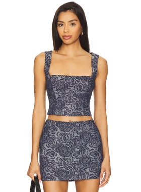 [冬季新品]Lovers and Friends JODIE 上装 蓝色REVOLVE小众