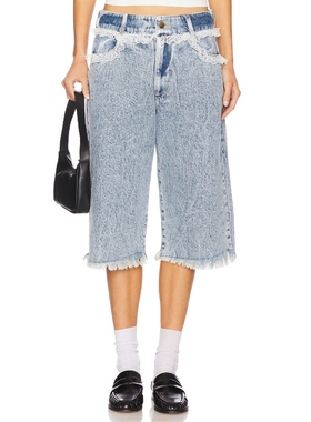 Tanner Fletcher 长款短裤 蓝色 美式休闲风REVOLVE