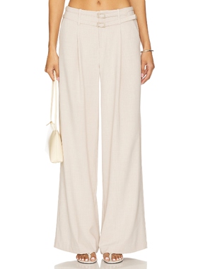 [春季新品]SOVERE PRIYA 长裤 米色美式休闲风REVOLVE小众