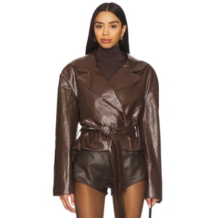 DELFI EDEN 风衣 巧克力色 老钱风REVOLVE小众新款