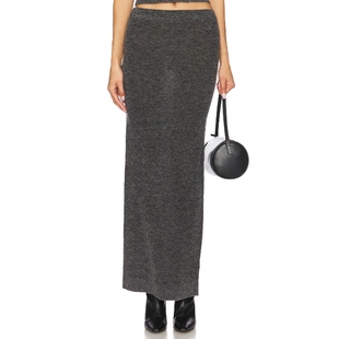 深灰色REVOLVE小众新款 半身裙 MAE EAVES