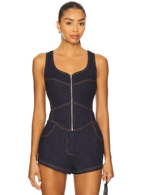 [冬季内搭]BY.DYLN KATERINA 上装蓝色辣妹风REVOLVE小众