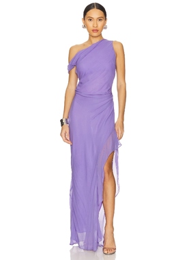 Bec + Bridge MAEVA 长裙 紫色REVOLVE小众新款