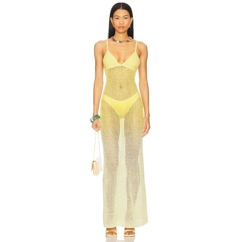 Significant Other HONEY 长裙 柠檬色REVOLVE小众新款