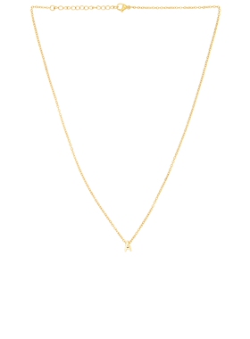 petit moments INITIAL 垂褶项链 revolve小众新款 金属金色