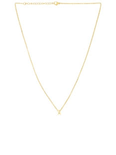 petit moments INITIAL 垂褶项链 revolve小众新款 金属金色