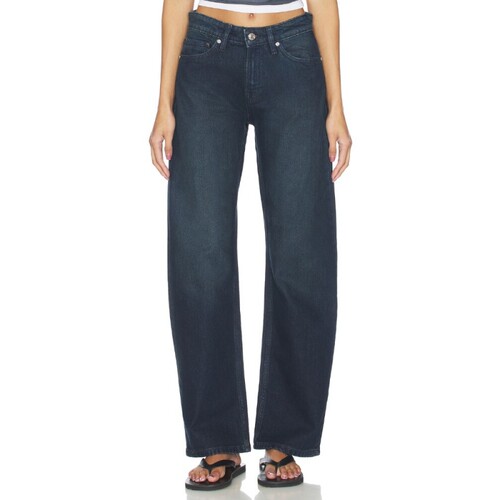 EB Denim ALIDA LOOSE BOWED 牛仔裤 revolve小众新款 蓝色