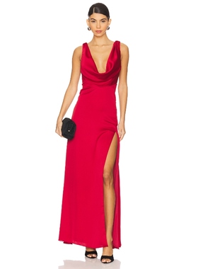 Katie May SHERMAN 长裙 红色REVOLVE小众新款