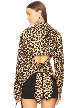 [冬季新品]SIMONMILLER LOCH 衬衫 棕色REVOLVE小众