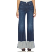 HUSTLER 阔腿 蓝色美式 MOTHER 复古风REVOLVE小众新款