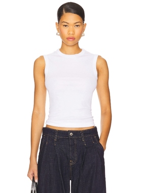 [冬季内搭]Enza Costa New Classic Sleeveless Tee 白色REVOLVE