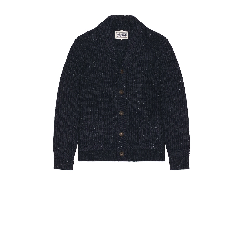 [冬季新品]Schott DONEGAL 开衫 蓝色羊毛衫REVOLVE小众