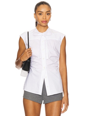 Veronica Beard JOON 衬衫 白色REVOLVE小众新款