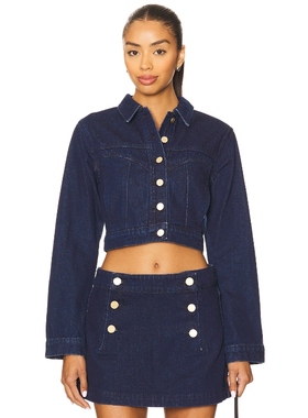 [冬季内搭]Abrand HONEY PIE 夹克 蓝色辣妹风REVOLVE小众新款