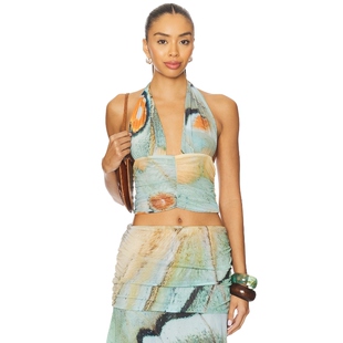 Feners Festa Top Marbre Baby BlueREVOLVE小众新款