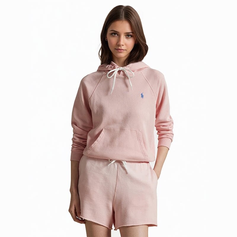 Polo Ralph Lauren拉夫劳伦粉情侣长袖连帽卫衣REVOLVE