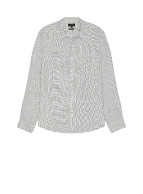 [冬季新品]Vince SEPERATE PLACKET 长袖衬衫 绿色REVOLVE小众