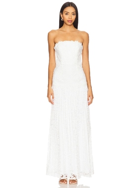 [冬季新品]MILLY NORELLE 长裙 白色REVOLVE小众