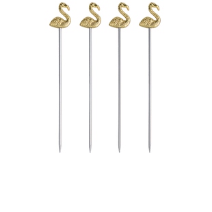 Here's How The Lily Cocktail Picks 金属金色 REVOLVE小众新款