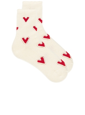 [海外直邮]Free People CUPIDS BOW 短袜 红色REVOLVE小众新款