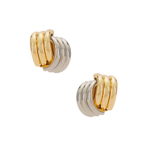 SHASHI KNOT 铆钉耳饰 金属金色REVOLVE小众新款