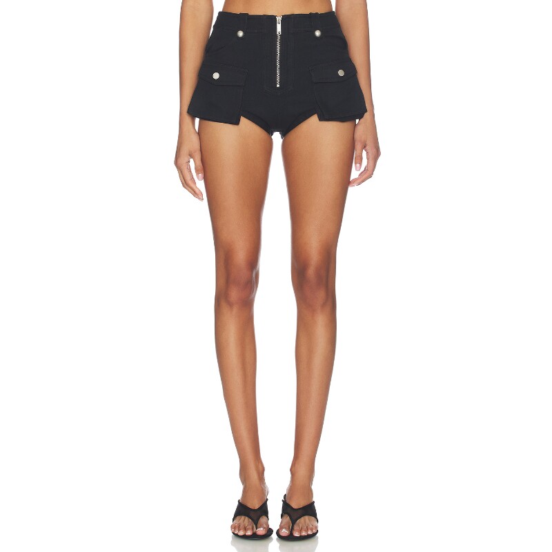 Markgong CARGO FRINGE MICRO 短裤 26早秋新品 revolve小众新款图片