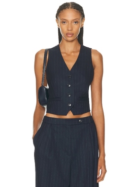 SANS FAFF ATLAS 背心 藏青色REVOLVE小众新款