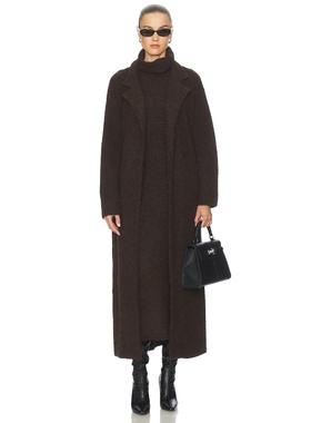 Camila Coelho JONA 大衣 棕色 老钱风REVOLVE小众新款