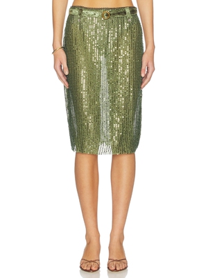 SIEDRES ESTELLE 半身裙 revolve小众新款 绿色