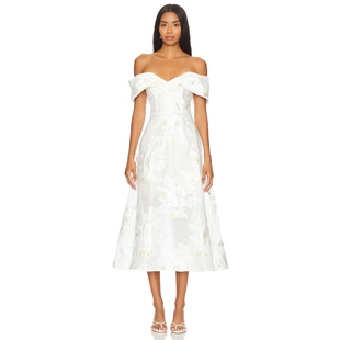 象牙白REVOLVE小众新款 ELLIATT 连衣裙 中长款 OCTAVIA