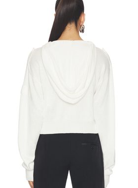 NIIHAI 开衫 白色revolve小众新款冬季保暖