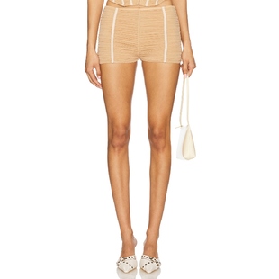 Records 运动复古风REVOLVE小众新款 TALISA 裸色 短裤 Aniye