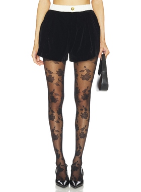 Maude Club PIPER 短裤 黑色 美式休闲风REVOLVE小众新款