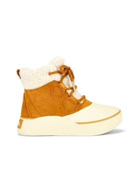 Sorel OUT N ABOUT IV CHILLZ WP 棕黄拼色加绒保暖厚底靴REVOLVE