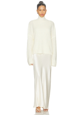 SOVERE VERSE 拼接针织毛衣 revolve小众新款 奶油色