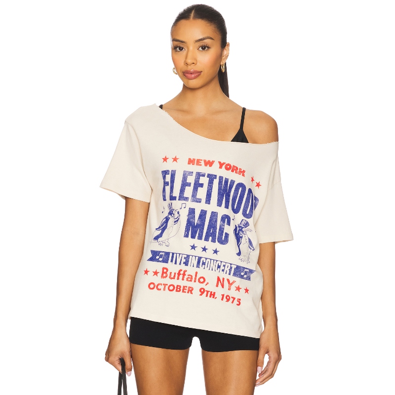 DAYDREAMER FLEETWOOD MAC LIVE IN CONCERT T恤 白色 y2k辣妹风R
