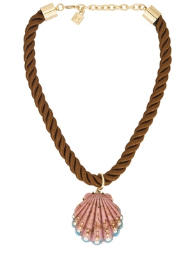 DANNIJO LISBETH 垂褶项链 粉色 REVOLVE小众新款