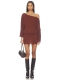 revolve小众新款 Bella 棕色 SWEATER 裙子 Venice IZZY