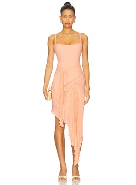 Georgia Hardinge THE TORRENT 裙子 桃红色REVOLVE小众新款