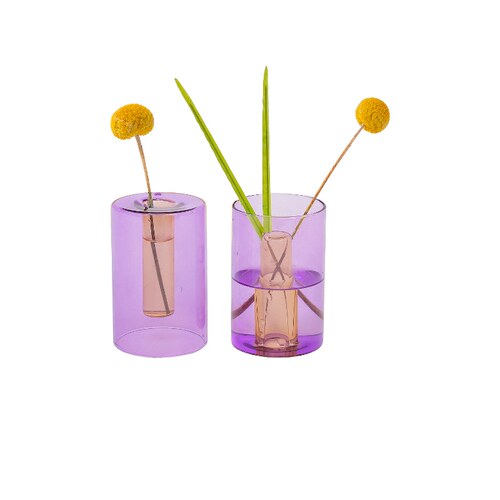 Block Design SMALL REVERSIBLE GLASS VASE 花瓶revolve时尚小众