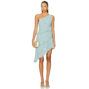 [春季新品]Lovers and Friends KIMBERLY 连衣裙 青色 REVOLVE小