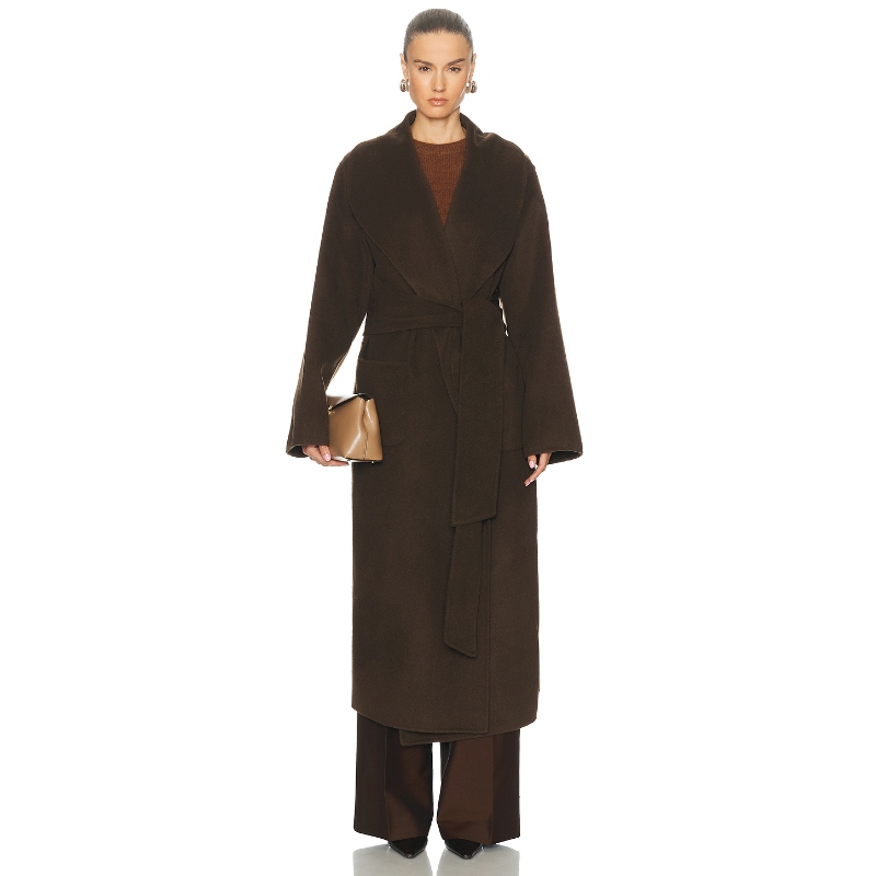 SEROYA MAVIS 大衣 棕色 老钱风REVOLVE小众新款