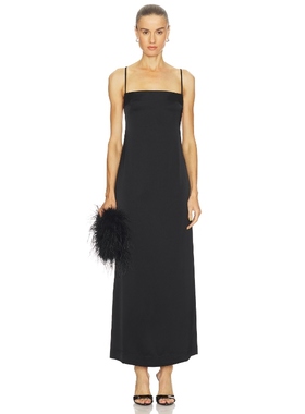 Paris Georgia PHOEBE 吊带裙 黑色REVOLVE小众新款