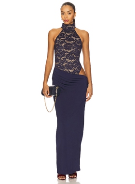 Nookie LENNOX 裙子 藏青色REVOLVE小众新款