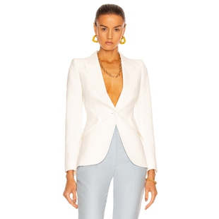 西装 经典 McQueen 白色REVOLVE小众新款 春夏新品