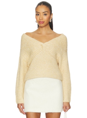 [冬季新品]ASTR the Label 毛衣黄色辣妹风长袖上衣羊毛衫REVOLVE