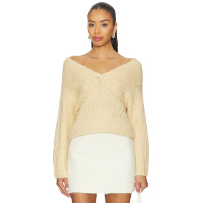 [冬季新品]ASTR the Label毛衣黄色辣妹长袖上衣羊毛REVOLVE保暖