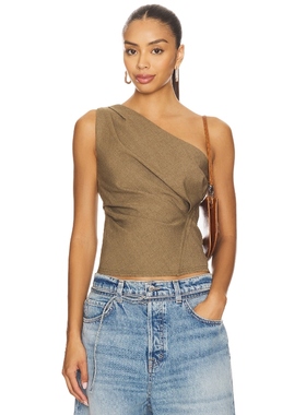 [冬季内搭]EAVES DECON 上装橄榄色辣妹风REVOLVE小众新款