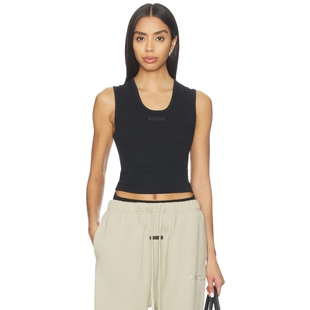 ESSENTIALS God 上装 黑色 Fear y2k辣妹风REVOLVE小众新款